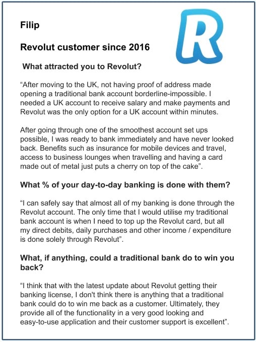 A neo banking customer's opinion on digital banking